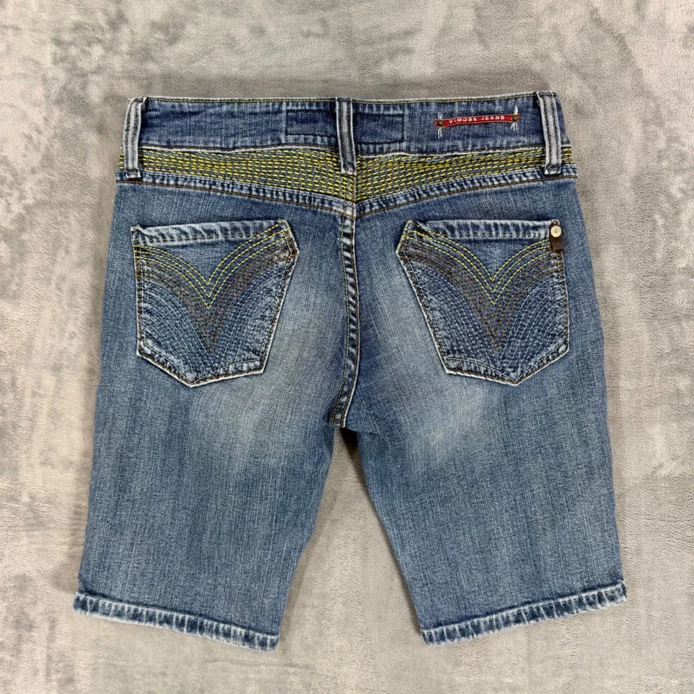 Vigoss Bermuda Denim Shorts Women's 7/8 - 29‎ Blue Jean Shorts